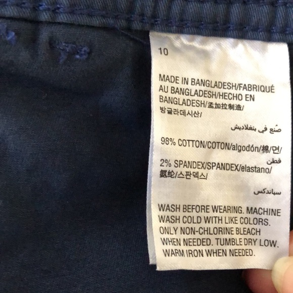 Style & Co Navy Blue Mid Rise Capris Size 10 NWT - Picture 6 of 8